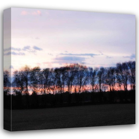 Alan Hausenflock 15x15 Gallery Wrapped Canvas Wall Art Titled - Winter Sunset Square II