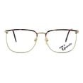 thumbnail image 2 of Fashion Optical Company Designer Reading Glasses E2055 in Gold & Demi-Amber 57mm with Case +1.50, 2 of 2