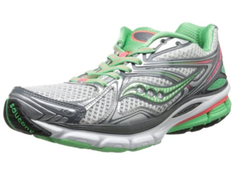 Running Shoe,Grey/Green/Pink 