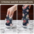 thumbnail image 4 of 2 Pcs Pioneer Flower Floral Print Pattern Kitchen Towels, Funny Microfiber Dish Towel Set, 18" X 26" Tea Towels, 4 of 6