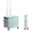 GREEN, variant on Folding Rolling Cart,Utility Cart Portable Rolling Crate Handcart with 4 Wheels&Hook, 2 Modes Telescoping Handle Shopping Carts for Groceries,Load Capacity 330LBS