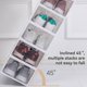 thumbnail image 4 of Moyic Caja de almacenamiento para zapatos de 6 uds., organización de almacenamiento, contenedores para ahorrar espacio, plegable, Almacenamiento y organización del hogar Blanco lechoso Blanco lechoso, 4 of 6