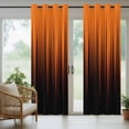 thumbnail image 5 of Outdoor Curtains for Patio Waterproof, Burnt Orange Black Ombre Outdoor Privacy Panels Grommet, Modern Abstract Striped Gradient Blackout Outside Curtains for Porch/Cabana 54"x108", 1 Panel, 5 of 8