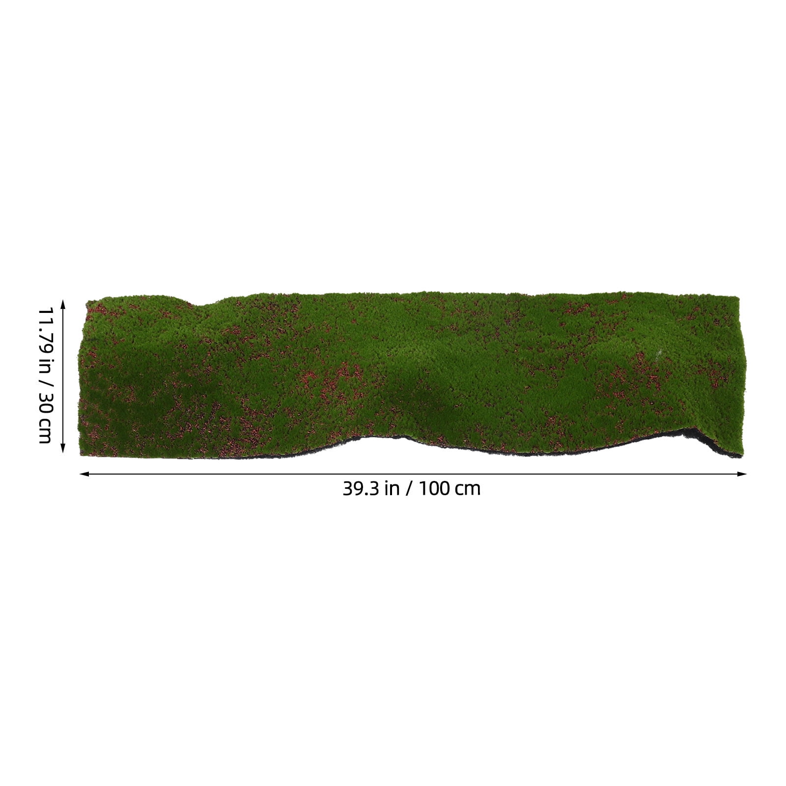 CTIRCHIU Olive Green Artificial Moss Rug Faux Grass Mat for Home Decor, Crafts, Projects, Realistic Texture and Design