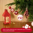 thumbnail image 3 of Januofit  70pcs Christmas Tree Balls Ornaments, Colorful Shatterproof Plastic Christmas Tree Ornaments, Xmas Decorative Baubles for Christmas Tree Decorations with Hanging Strings, Red & White, 3 of 6