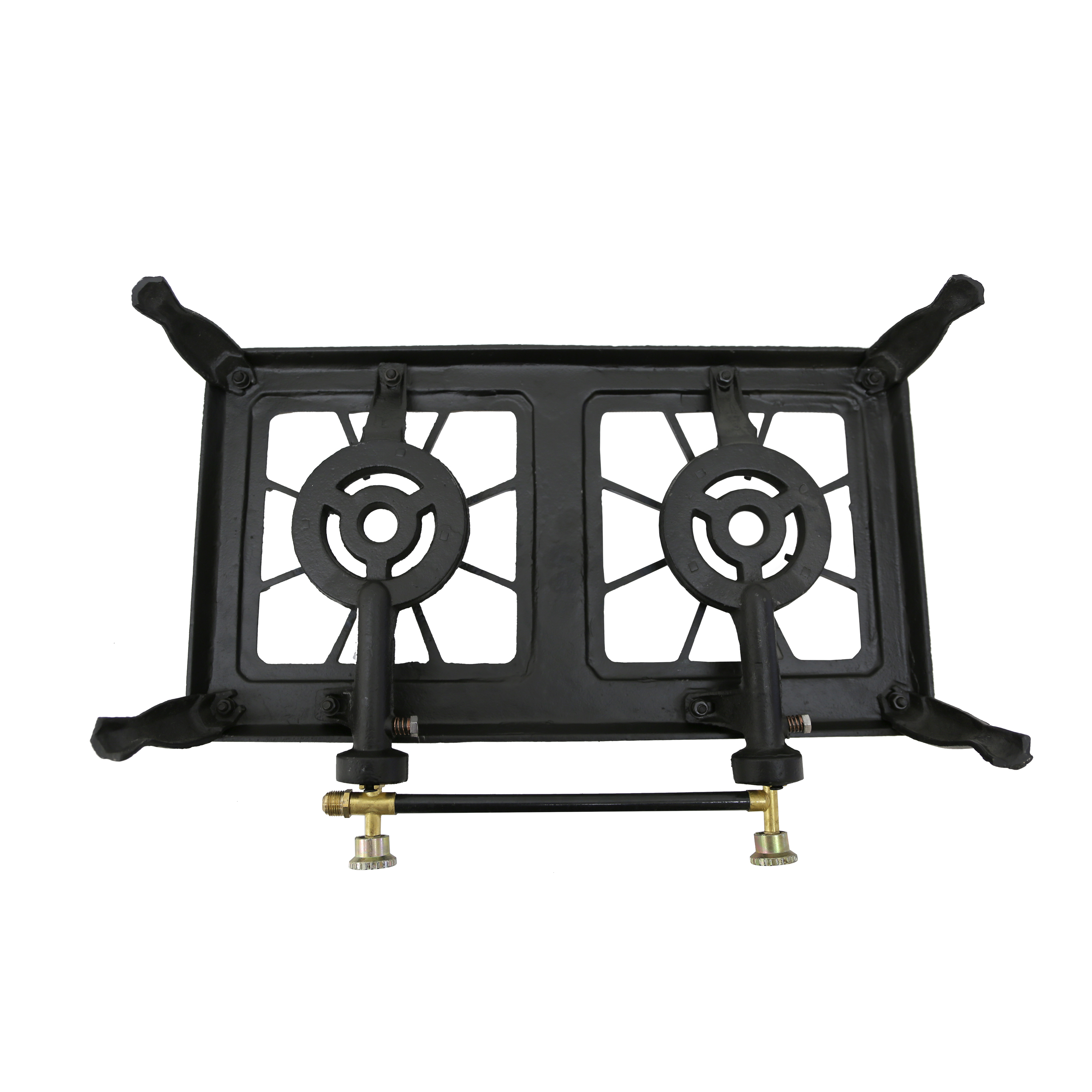 Stansport 209-100 Double Burner Cast Iron Stove with Regulator Hose - 2 Burners For Propane Use - image 3 of 6