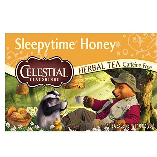 Celestial Seasonings Herbal Tea, Sleepytime Honey, 20 Count (Pack of 6)