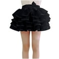 thumbnail image 6 of Xdegoge Layered Tulle Tutu Skirt for Girls with Bow Detail, Elastic Waist, Dance, Party, Costume Wear, 6 of 6