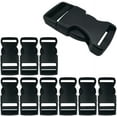 thumbnail image 1 of LAICAIW 10Pcs Buckles Plastic Release Buckles Adjustable Side Release Buckles for DIY Craft Backpack Straps, 1 of 6