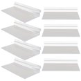 thumbnail image 1 of HLONK 8pcs Slatwall Shelves Clear Slatwall Shelf Plastic Shelves Shoe Hanging Slatwall Rack for Wall, 1 of 8