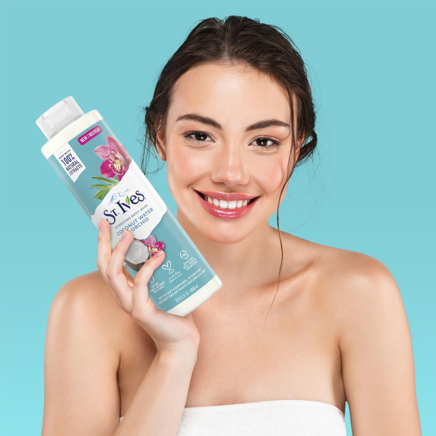 St. Ives Coconut Water & Orchid Body Wash, 650ml Body Wash