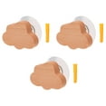 thumbnail image 4 of Shisuyan Adhesive Hooks Wood Color 3Pcs 3.5x2.4in, 4 of 9