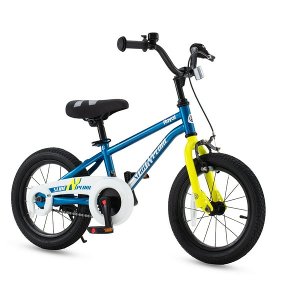 SLIDE N PEDAL 14 in Kids Bike EZ Balance Pedal Switchable Bicycle, Blue Christmas Gift