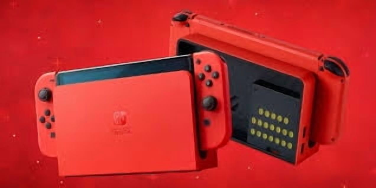 Nintendo Switch OLED Mario Red Special Edition (JP Console) Bundle with Super Mario Odyssey