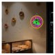 thumbnail image 4 of Alien Donut Letrero De Neón Luz LED Regulable Para Tienda De Postres Cocina Dormitorio Sala De Estar Bar Fiesta Decoración De Arte De Pared 42cmx42cm, 4 of 6