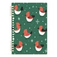 thumbnail image 2 of Notebook 8.3x5.7x0.4 Inch One Sizex1 Journey Note Diary Hardcover Notebook 60 Pages,80g Paper Writing Smooth and Not Easy to Break Little Red Christmas Bird, 2 of 8