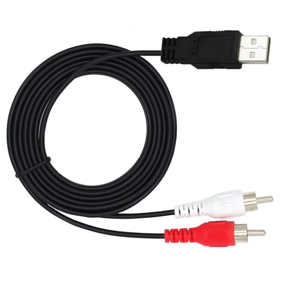 Double Male To USB 2.0 Video Adapter Cable For Viewing Camcorder Content On PC, Sound Captures Set Top Box Connection