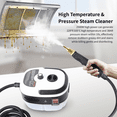 thumbnail image 5 of Steam Cleaner,2500W Handheld High Temperature Pressurized Steamer for Cleaning,10S Fast Heating, with 3Pcs Brush Heads for Kitchen/Furniture/Bathroom/Car,White, 5 of 11