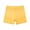 Yellow, variant on Seamless High Waisted Compression Yoga Shorts With Pockets Control Running Workout 2 Pack, S, Yellow