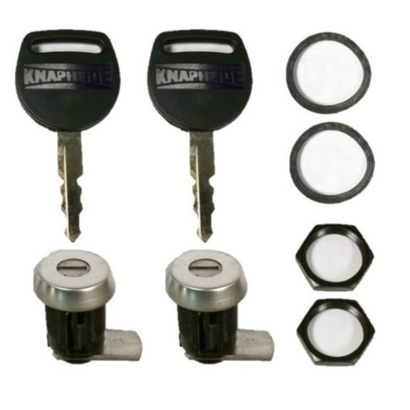 Knapheide 26101139, Set of (2) Replacement Lock & Key Kit for Slam Latches, Key Code 0007