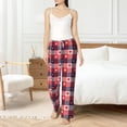 thumbnail image 6 of Lsque Heart Plaid Print Women's Pajama Pants, Lounge Pant - Comfortable Home Wear,Elastic Waistband, Stylish Design-Medium, 6 of 9