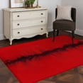 thumbnail image 3 of 3'x5' Rug for Living Room Bedroom, Red Black Ombre Washable Area Rugs Non-Slip Carpet Mats, Modern Abstract Art Indoor Low Pile Area Rug Runner for Kitchen, Mudroom, 3 of 8
