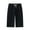 Black, variant on Men's Cotton Linen Shorts Casual Mid-length Pants Solid Color Loose Drawstring Shorts Straight Fit Shorts with Pockets