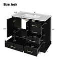 thumbnail image 2 of Harper & Bright Designs 36" Bathroom Vanity Sink Combo with Storage , Bathroom Storage Cabinet with Soft Close Doors and Drawers, Black, 2 of 16