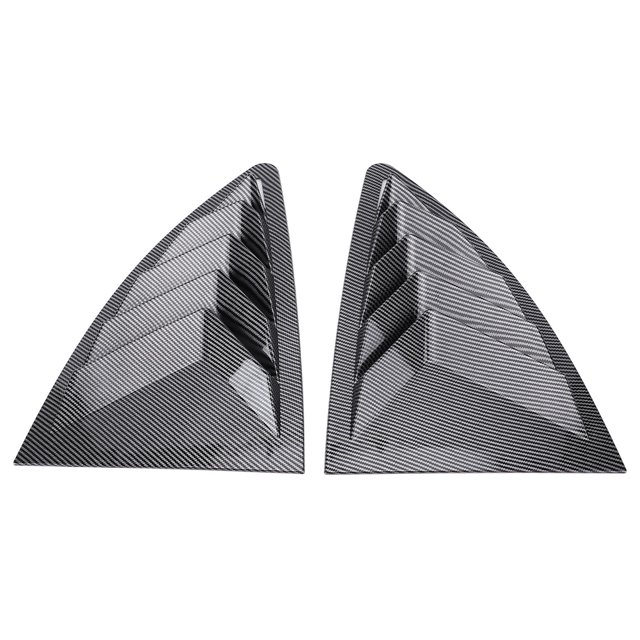 Pair of Rear Side Window Louver Air Vent Left Right Window Shutter Cover Trim Replacement for GT86 BRZ 2013-2020