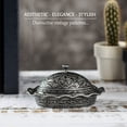 thumbnail image 2 of Crystalia Ellipse Traditional Turkish Delight Metallic Decorative Bowls, Set of 2, 2 of 6