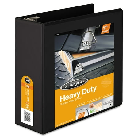 2 D-ring Presentation Binder - Wilson Jones Heavy-Duty D-Ring View Binder w/Extra-Durable Hinge, 4