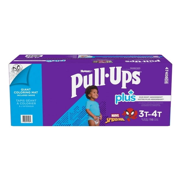 Huggies Pull-up Training Pants for Boys (Size L, 3T - 4T, 116 Count)