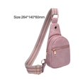 thumbnail image 3 of Bag Women Crossbody Backpack Chest Bag Adjustable Shoulder Strap Versatile Pink, 3 of 8
