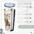thumbnail image 4 of Western Desert Tumbler Cowboy Insulated Tumblers with Lid Straw Reusable Horse Coffee Travel Mug Tea Wine Cups Birthday Gifts for Women 20 Oz, 4 of 6
