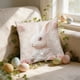 thumbnail image 5 of Funda de almohada con estampado digital 3D de conejo | Diseño de bordado falso | Tejido de poliéster | Funda de cojín decorativa para sofá cama de 45 x 45 cm, 5 of 6