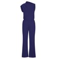 thumbnail image 4 of lulshou Jumpsuits for Women, Womens Fashion Summer Solid Casual Pocket Sleeveless Suspender Jumpsuit Women's Jumpsuits, Rompers & Overalls, Navy XXL, 4 of 6