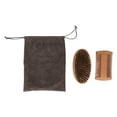 thumbnail image 2 of Beard Styling Brush Comb Set, Comfortable Grip Trimming Wood Comb Beard Brush Comb Kit with Storage Bag for Barber, 2 of 8