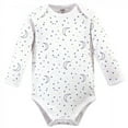 thumbnail image 4 of Touched by Nature Baby Boy Organic Cotton Long-Sleeve Bodysuits 5pk, Constellation, 0-3 Months, 4 of 6