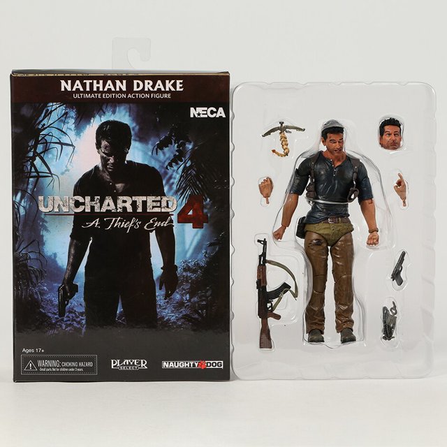 NECA - Figura coleccionable, 4A, Uncharted, The Thief's End, Batman, DRAKE, Modelo de acción, Regalocaja zhangmengya unisex