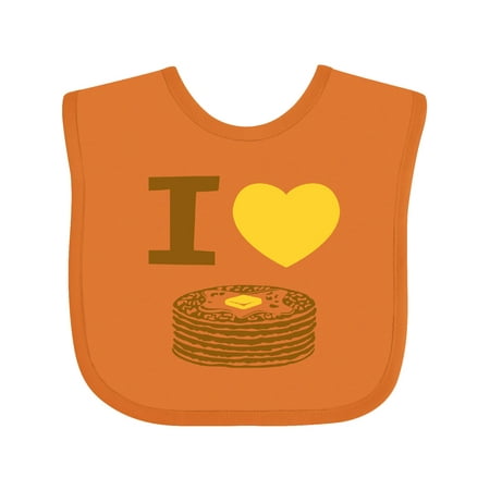 

Inktastic I Love Pancakes Gift Baby Boy or Baby Girl Bib
