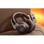 Restored JBL Quantum 100 - Wired over-ear gaming headset with flip-up mic - Black