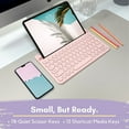 Macally small bluetooth keyboard for tablet and phone multi device