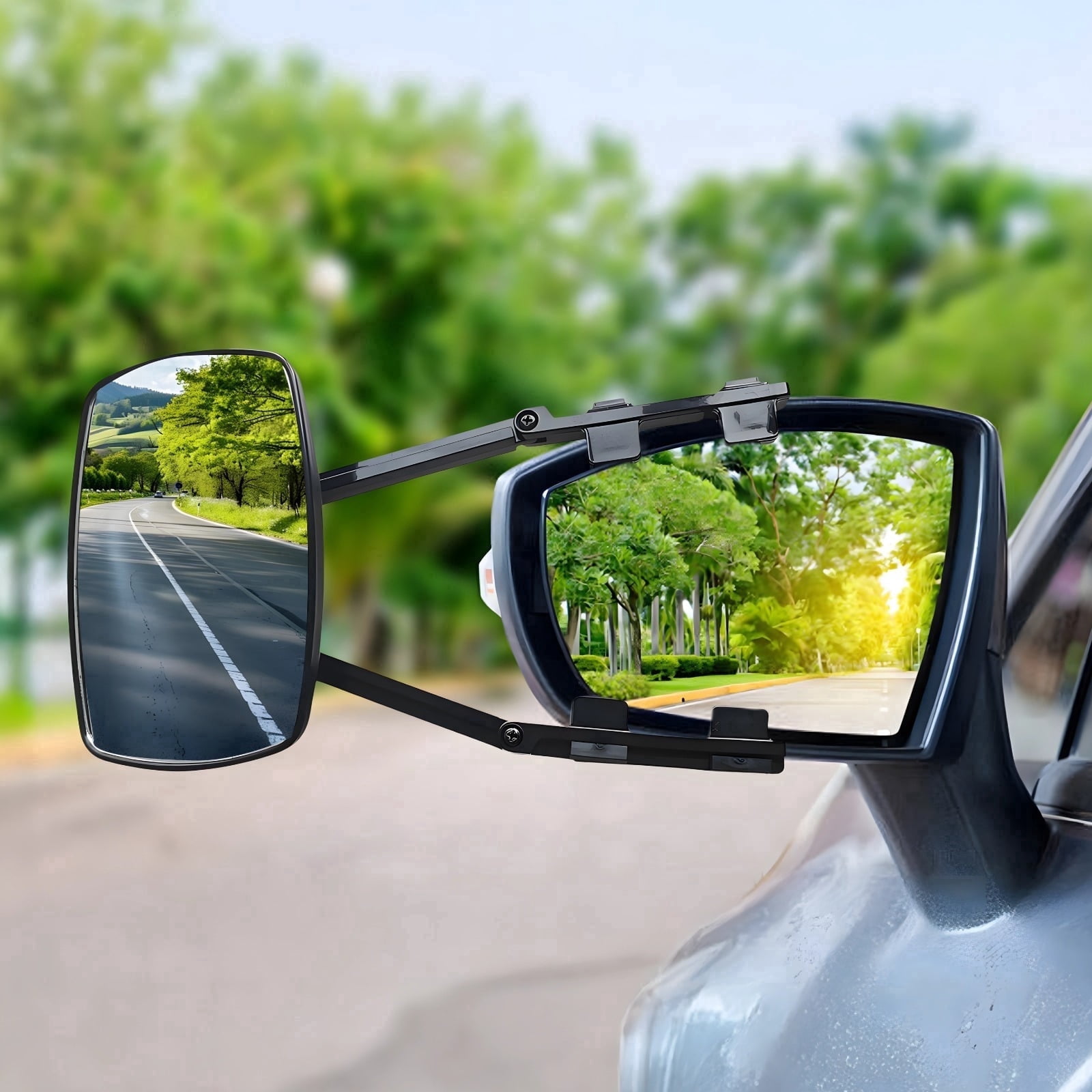 CIPA 11950 Clip-On Towing Mirror for Large Factory Trucks and Vans