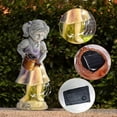 thumbnail image 3 of Fairy Garden Statues, Outdoor Decor, Angel Figurines with Solar Lights, Waterproof Resin Art Sculpture, Decor for Patio, Lawn, Balcony, Mother's Day, 3 of 5