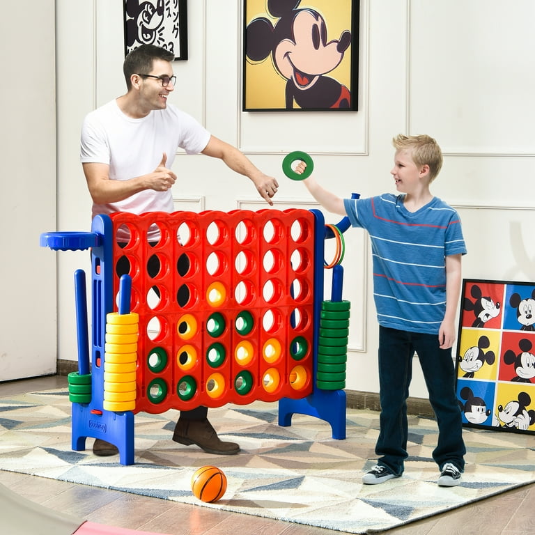 Costway 4-in-1 Giant Indoor Outdoor Game Set, Basketball