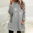 thumbnail image 2 of hotojiny Winter Warm Tops for Women Lounge Fleece Fuzzy Soft Pullover Shirts Comfy Long Sleeve Tops with Pockets, 2 of 4