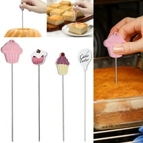ACDANC Cake Tester Stainless Steel Cake Skewer Kitchen Cake Tester Probe Skewer Pin Needle Reusable Long Metal Baking Pick Sticks Tool Meat Thermometer Multicolor