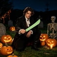 thumbnail image 5 of Machete Prop Heavy Duty Full Size Realistic Halloween Knife Accessory for Theme Party Role Playing Outdoor Adventure Decoration Use, 5 of 5