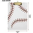 thumbnail image 2 of FMSHPON Baseball Softball Clipboard Hardboard Wood Nursing Clip Board and Pull for Standard A4 Letter 13x9 inches, 2 of 7