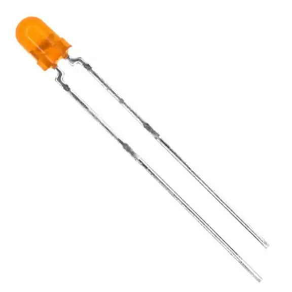 Pack of 10 TLHF4200 LED Uni-Color Soft Orange 610nm 2-Pin T-1